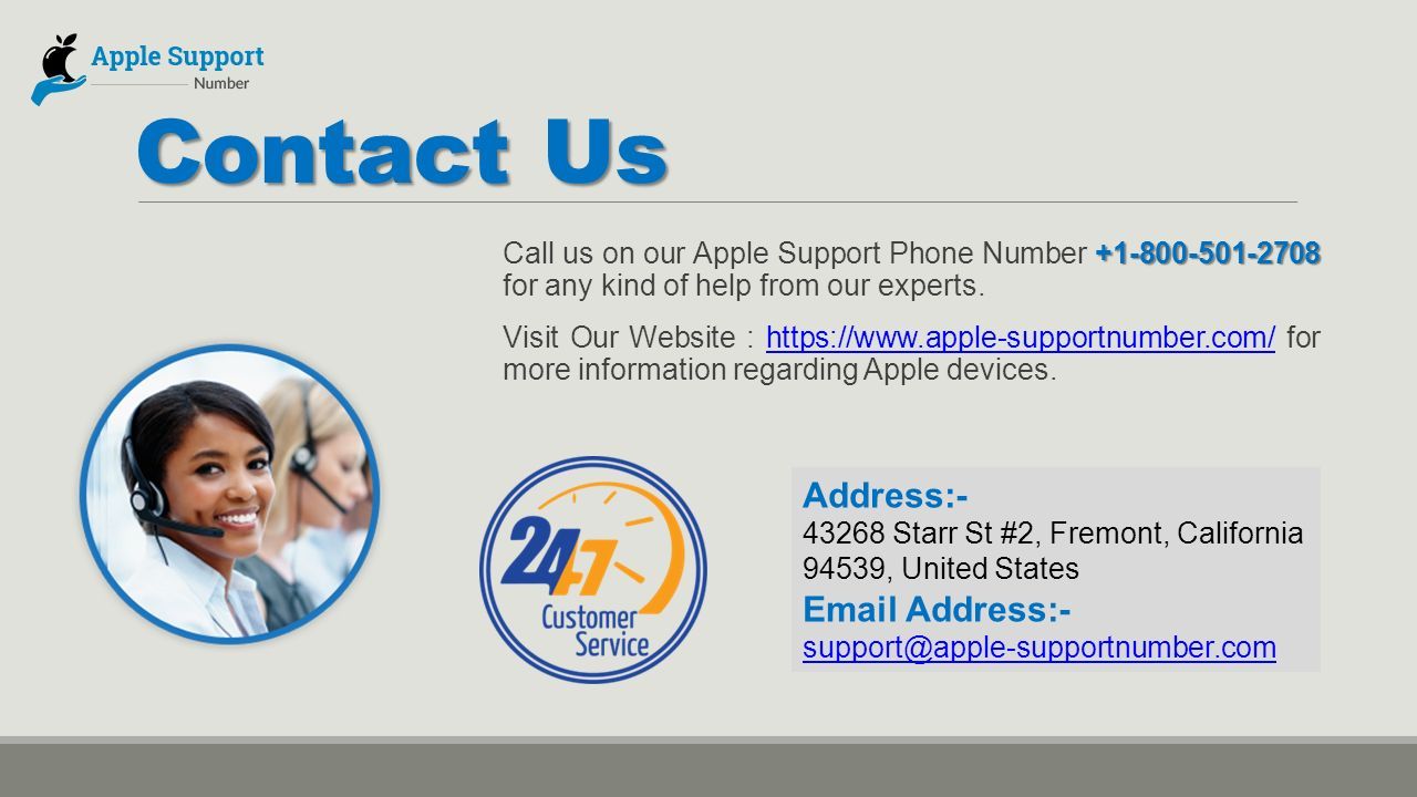 Contact Us Call us on our Apple Support Phone Number for any kind of help from our experts.