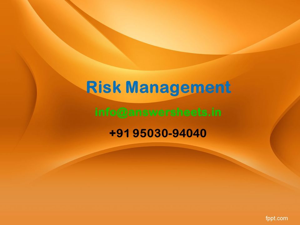 Risk Management Ppt Download risk-management-ppt-download
