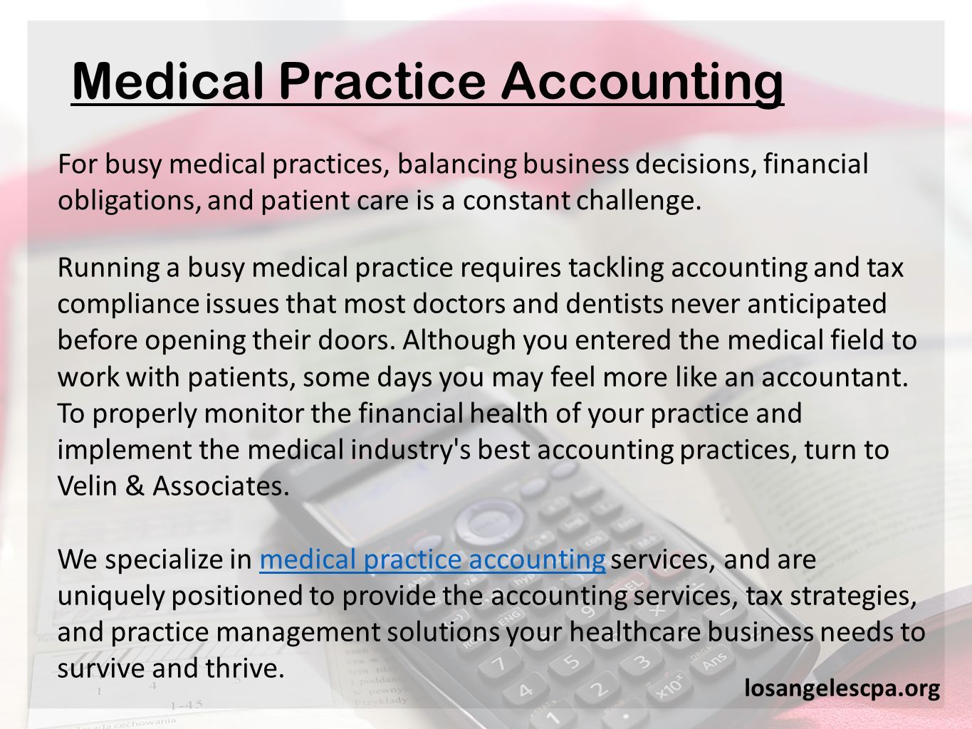 Hassle-free Medical Practice Accounting - ppt download