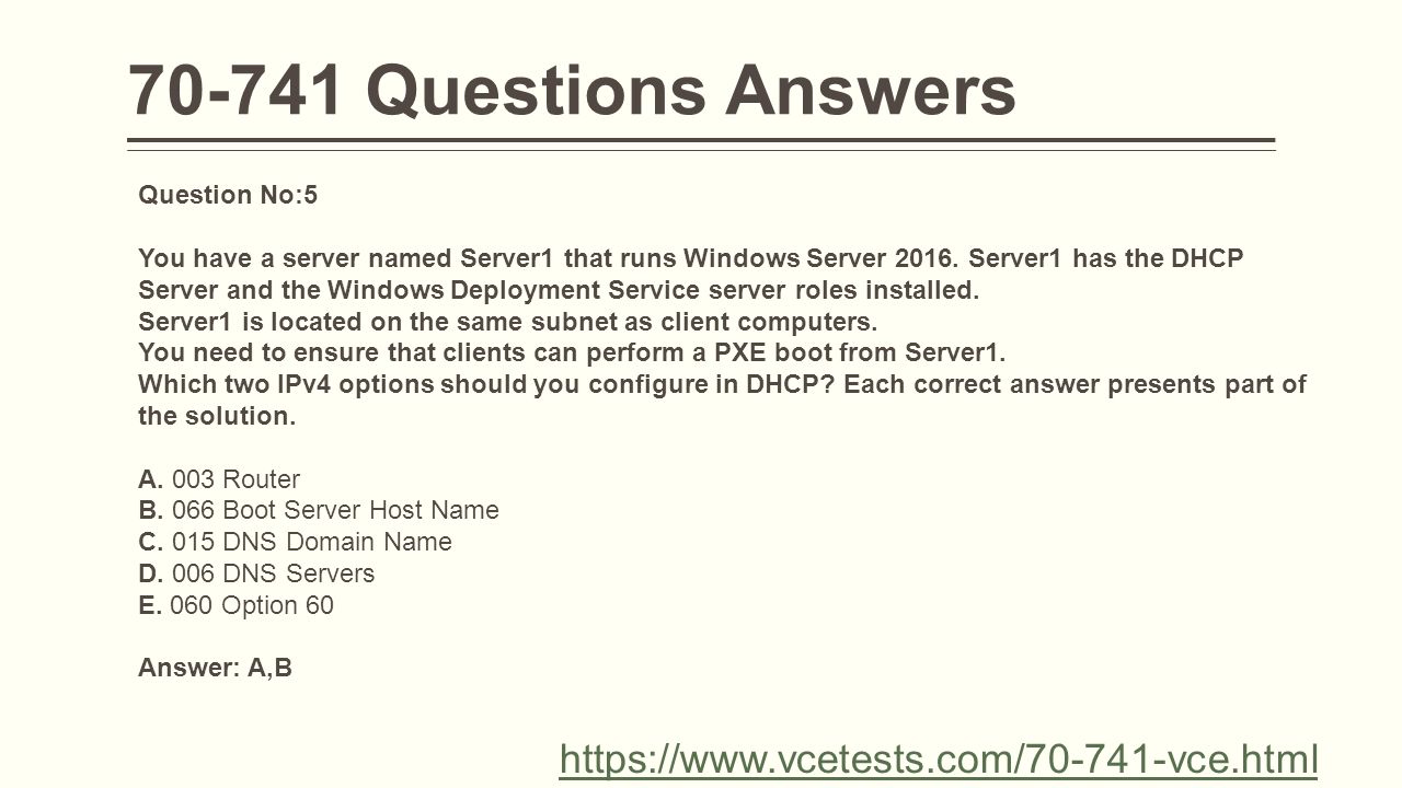 Question No:5 You have a server named Server1 that runs Windows Server 2016.
