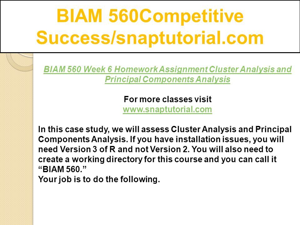 Biam 560competitive success snaptutorial ppt download