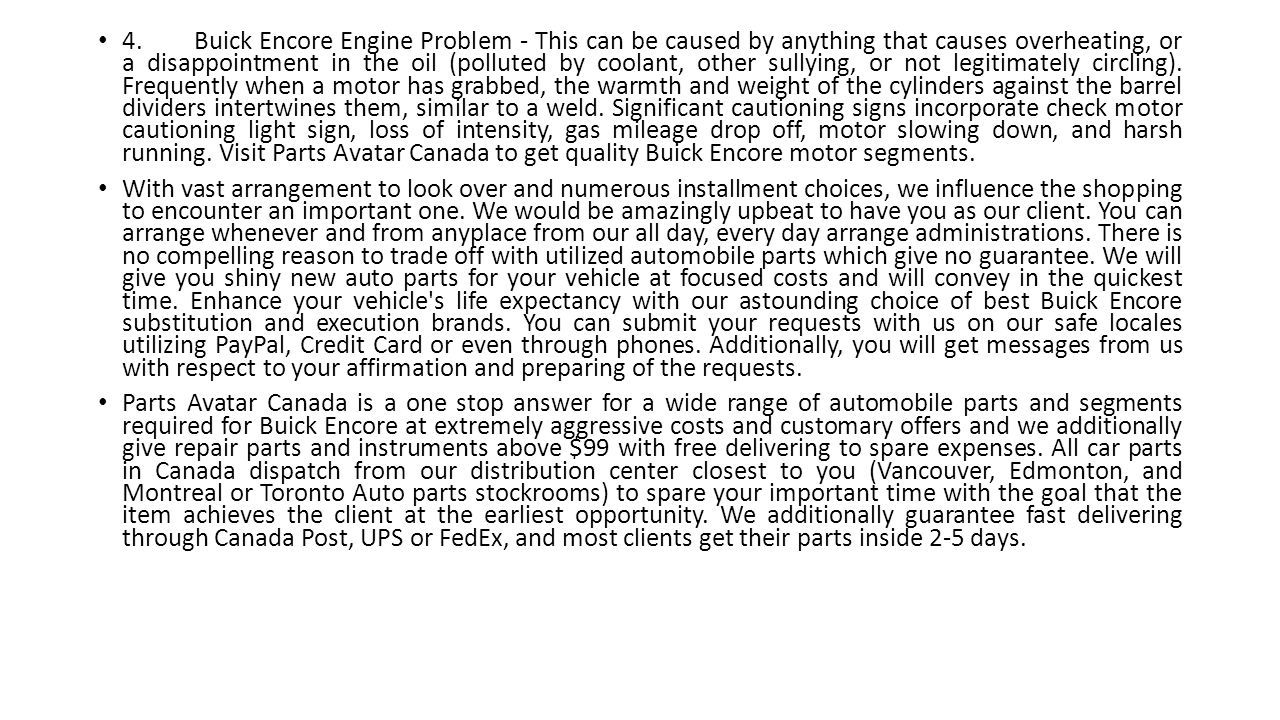 All Buick Encore Parts From Top Brands At Parts Avatar Driving The all-buick-encore-parts-from-top-brands-at-parts-avatar-driving-the