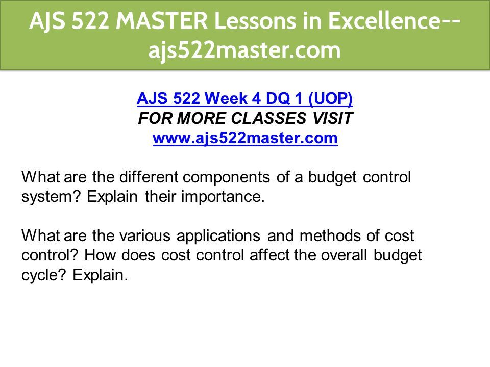 AJS 522 MASTER Lessons In Excellence Ajs522master Ppt Download ajs-522-master-lessons-in-excellence-ajs522master-ppt-download