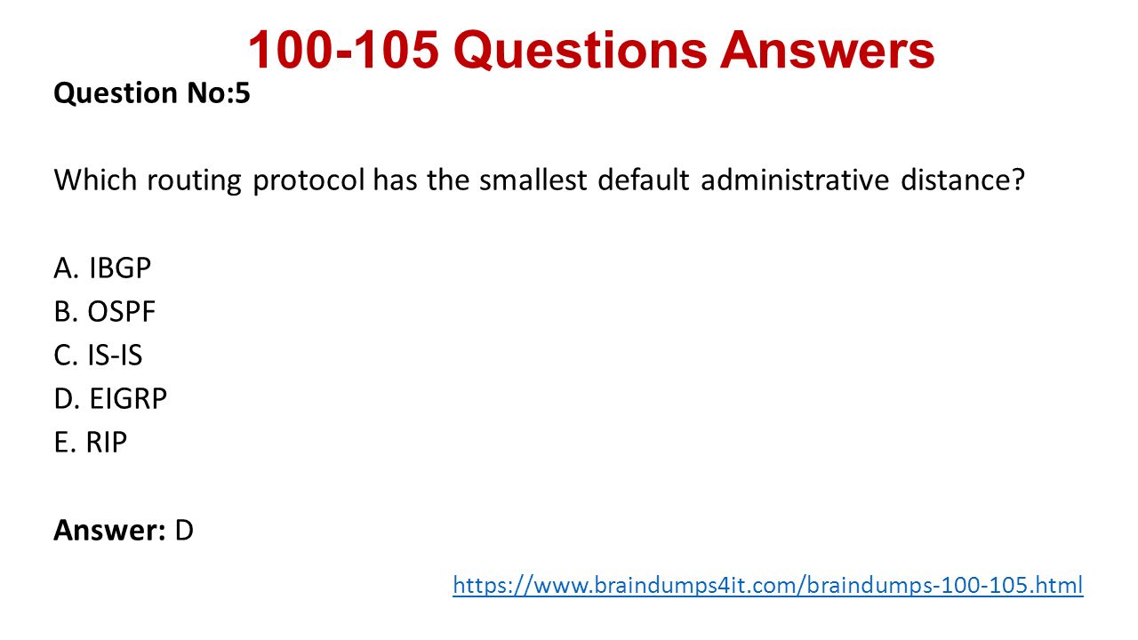 Cisco braindumps ppt download