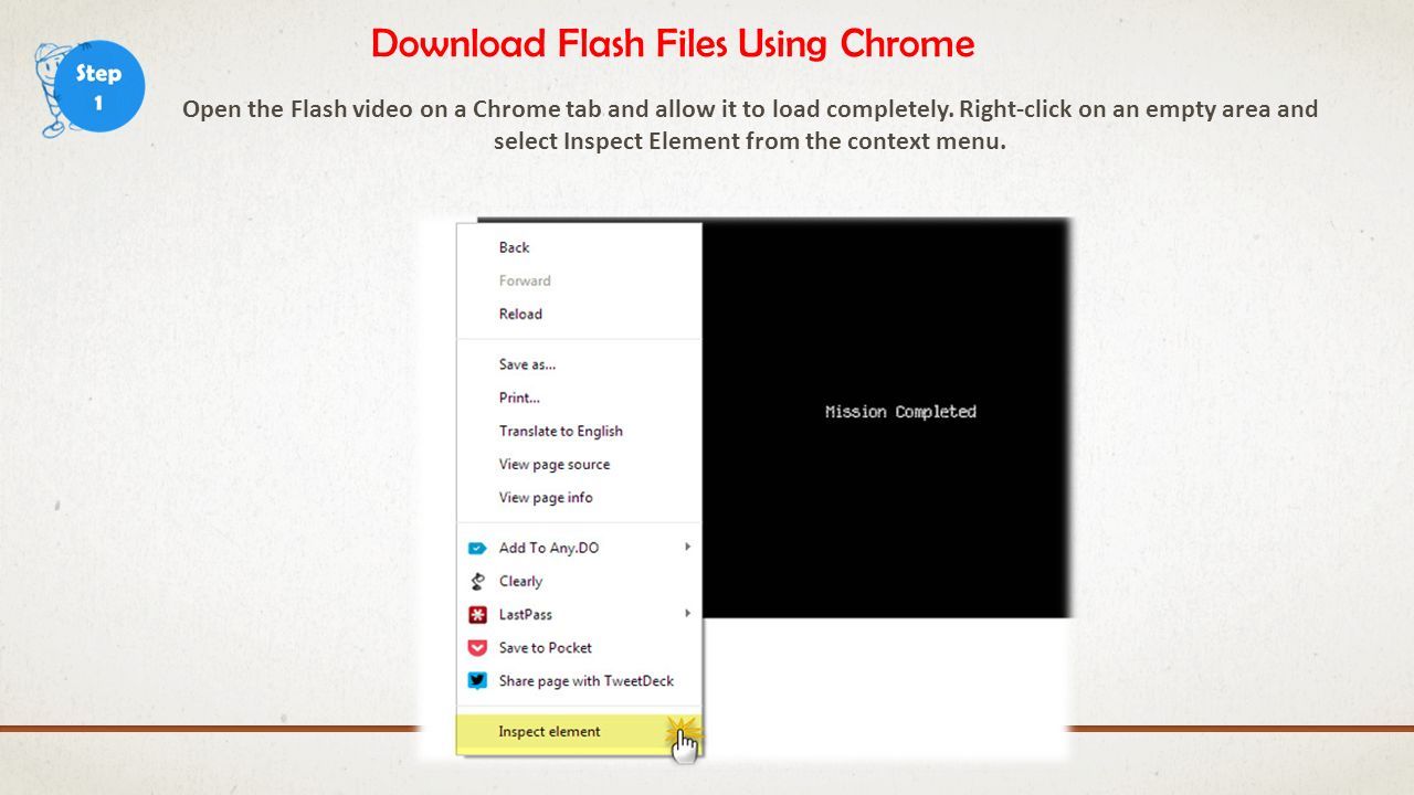 How to Install Embedded Flash Files Using Chrome - ppt download