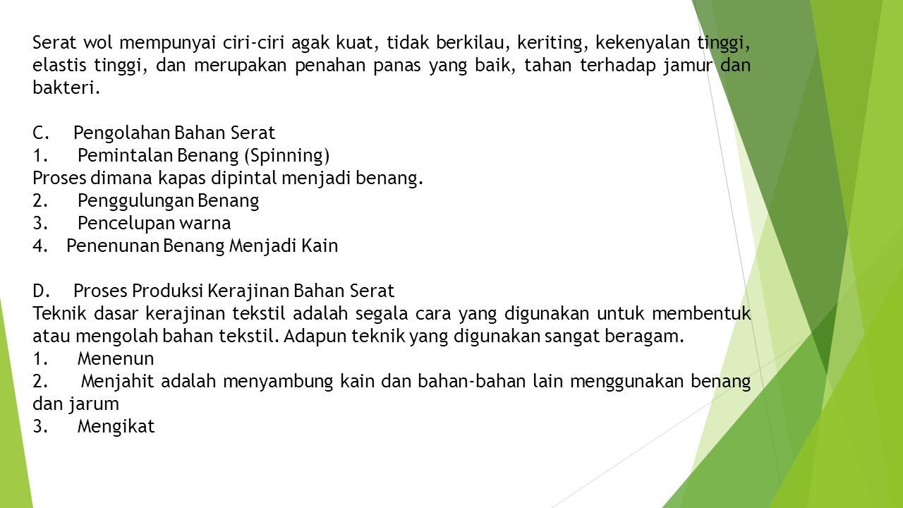 Tugas Prakarya Materi Bahan Serat Nama Fachri Firmansyah Kelas Vii Ppt Download