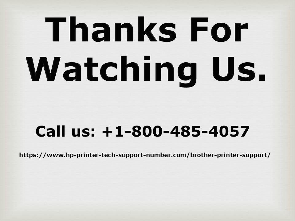 Brother support helpline number ppt download