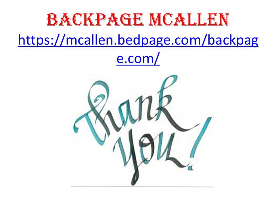 Presentation on theme: "BACKPAGE MCALLEN "- Presentation transcri...