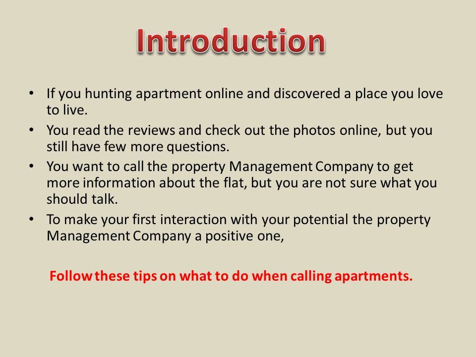 If you hunting apartment online and discovered a place you love to live.