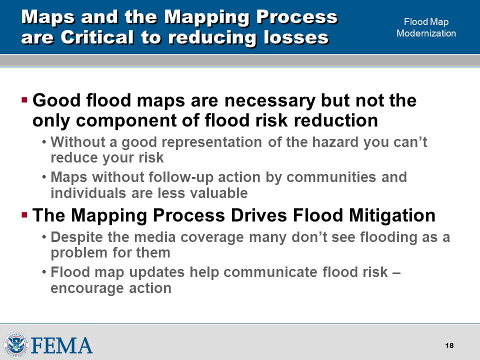 Flood Map Modernization The Future FY09 and Beyond