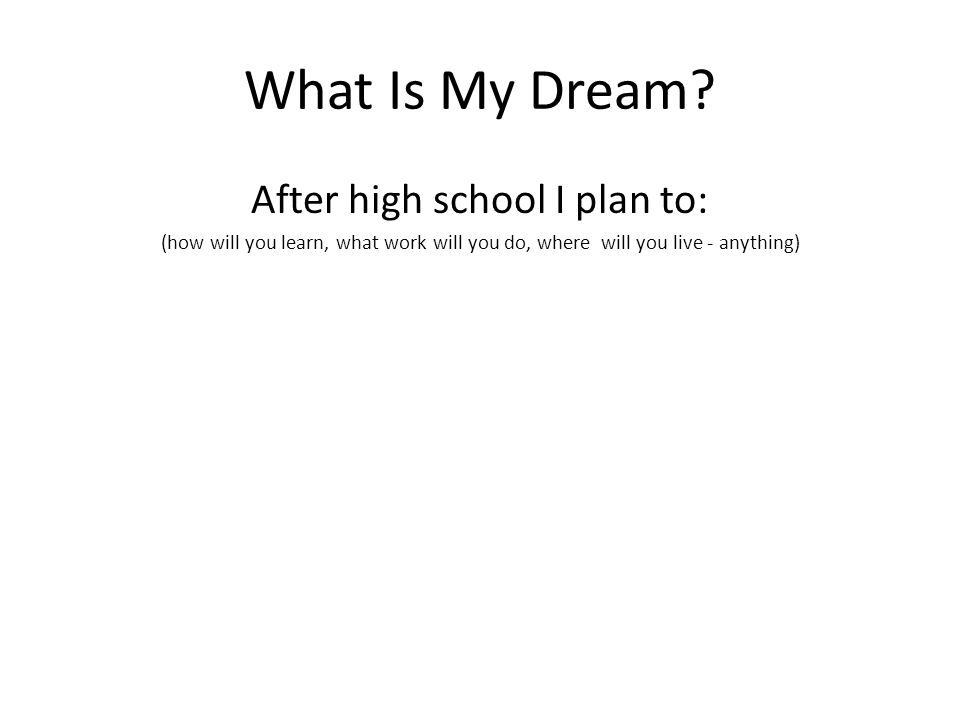What Is My Dream.