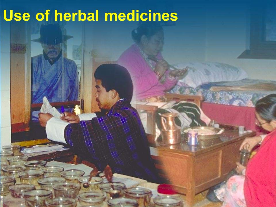 Use of herbal medicines