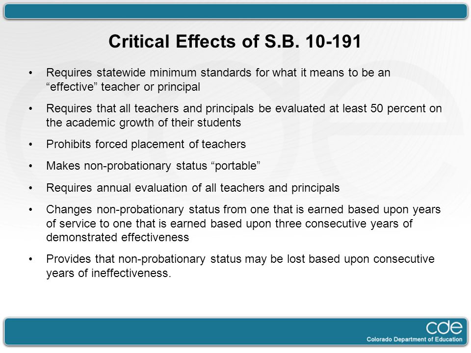 Critical Effects of S.B.