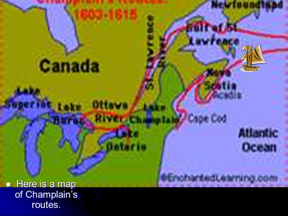 Samuel De Champlain Route Map