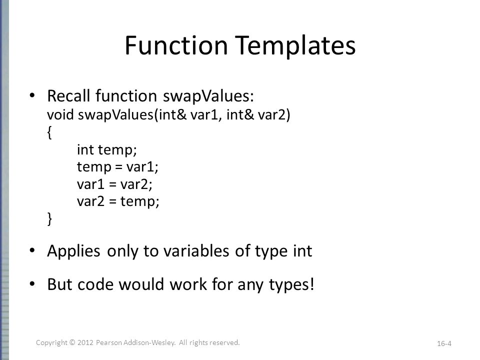 chapter 16 templates learning objectives function templates class templates