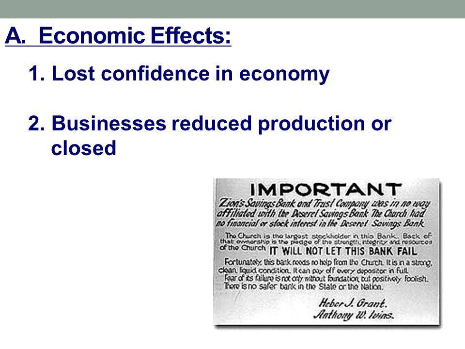 economic effects of the great depression