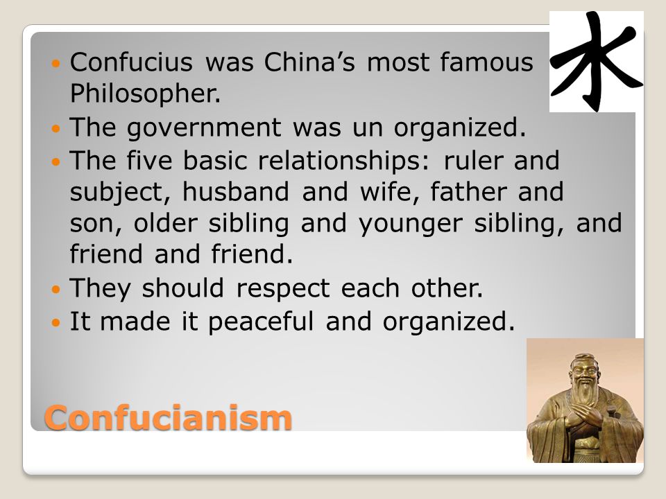Confunision vs. Daoism vs. Legalism