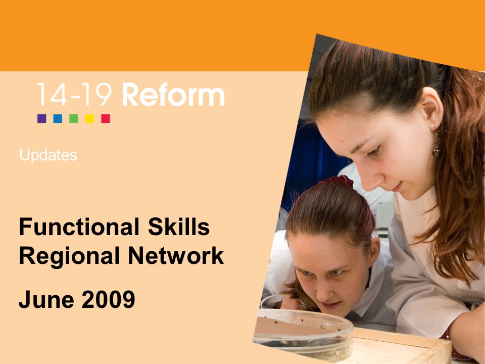 Updates Functional Skills Regional Network June 2009