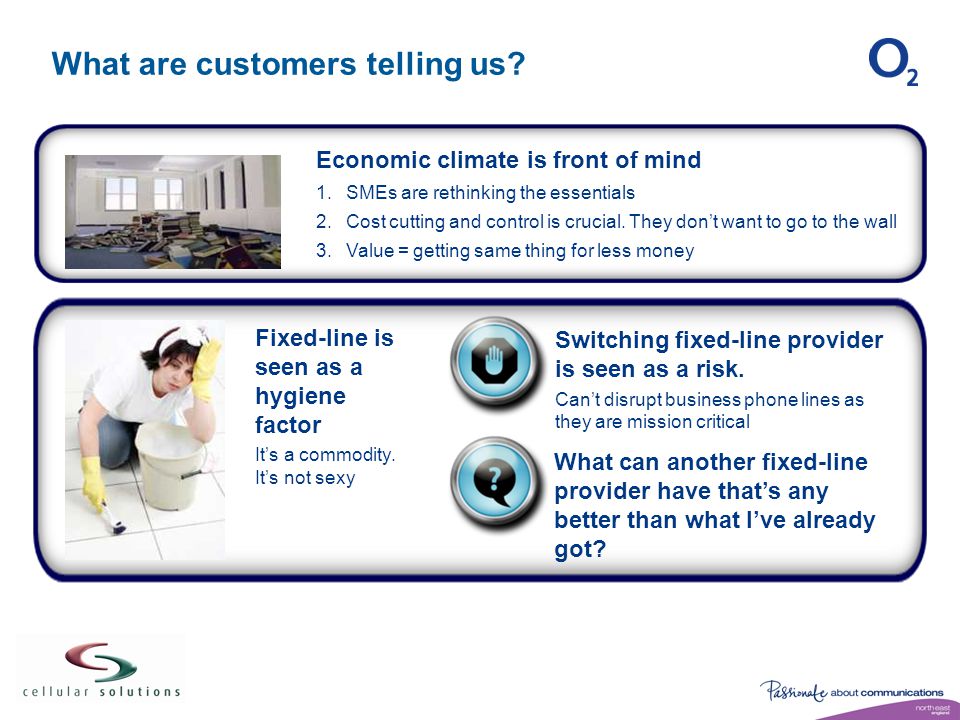 What are customers telling us. Switching fixed-line provider is seen as a risk.