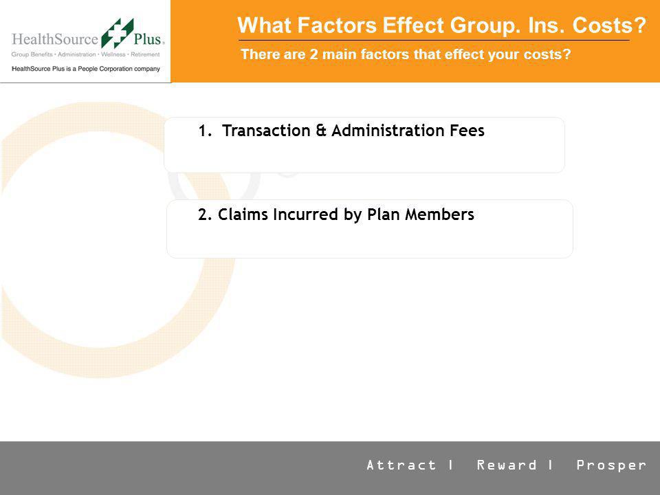 Attract | Reward | Prosper What Factors Effect Group.