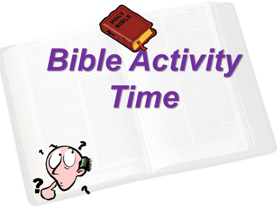 Bible Activity Time