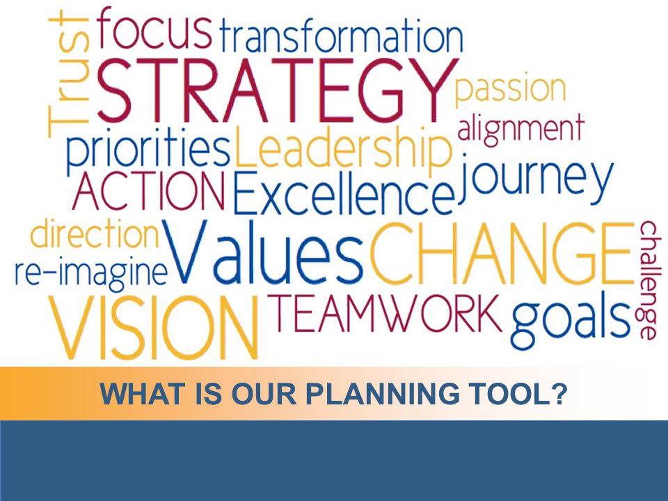 WHAT IS OUR PLANNING TOOL