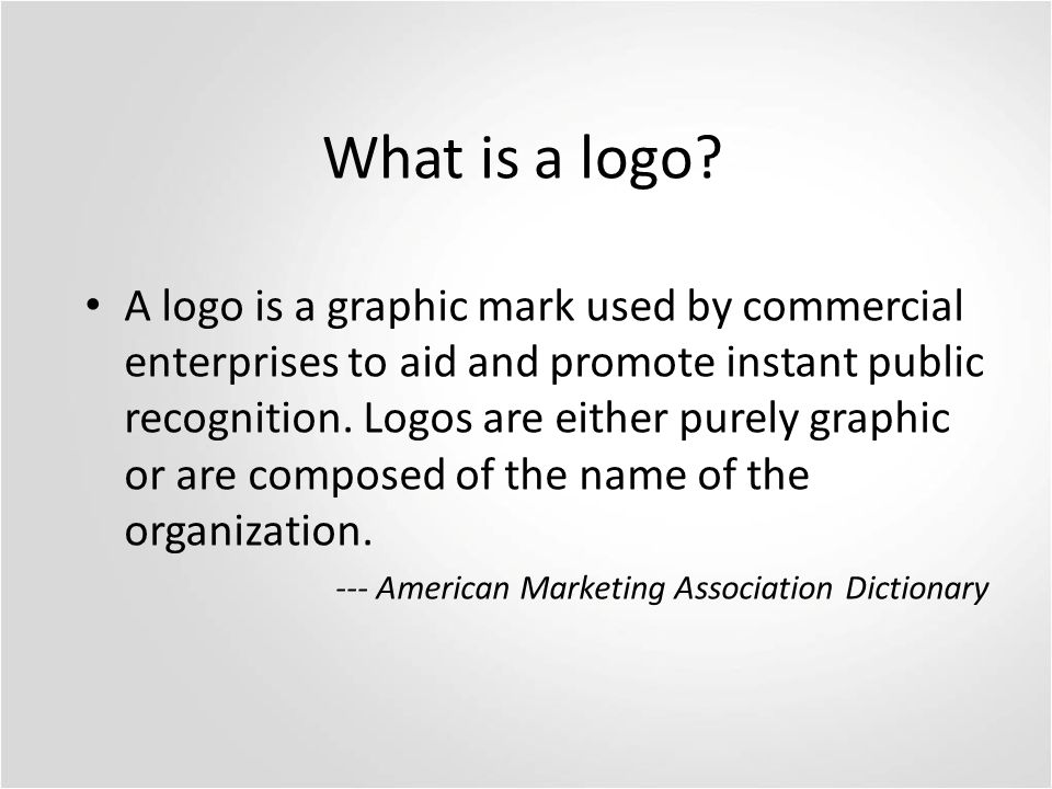 What is a logo.