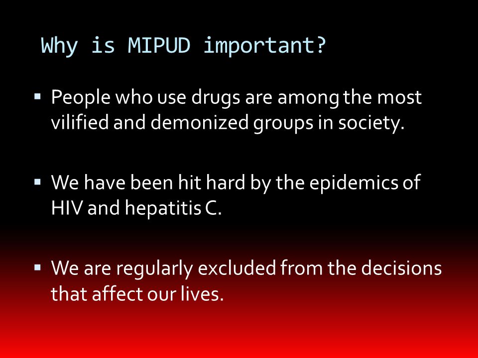 Why is MIPUD important.