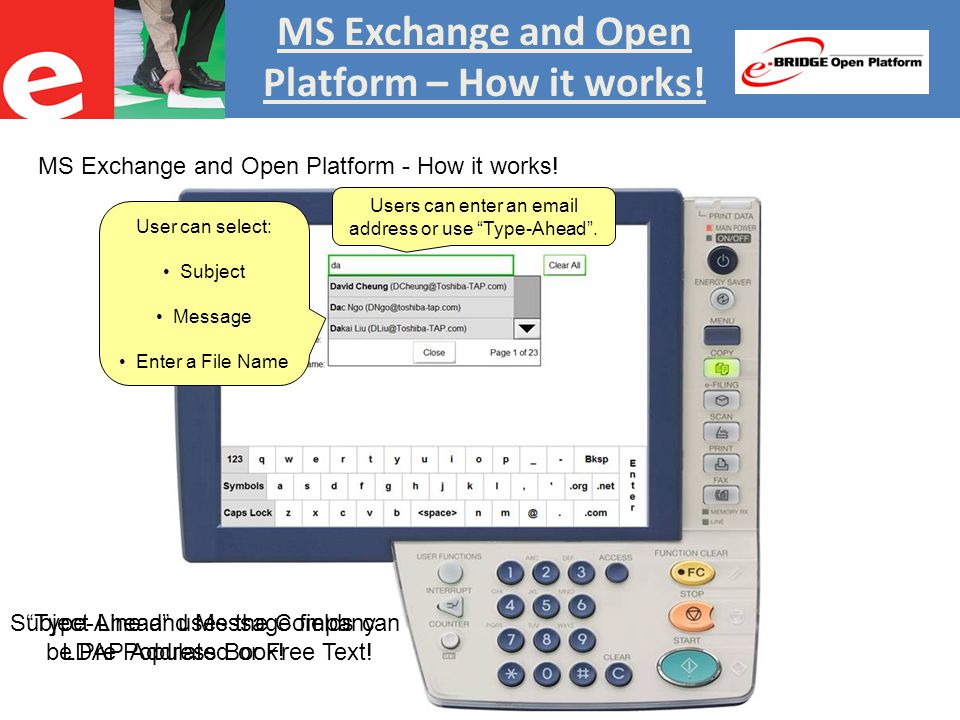 MS Exchange and Open Platform – How it works. MS Exchange and Open Platform - How it works.