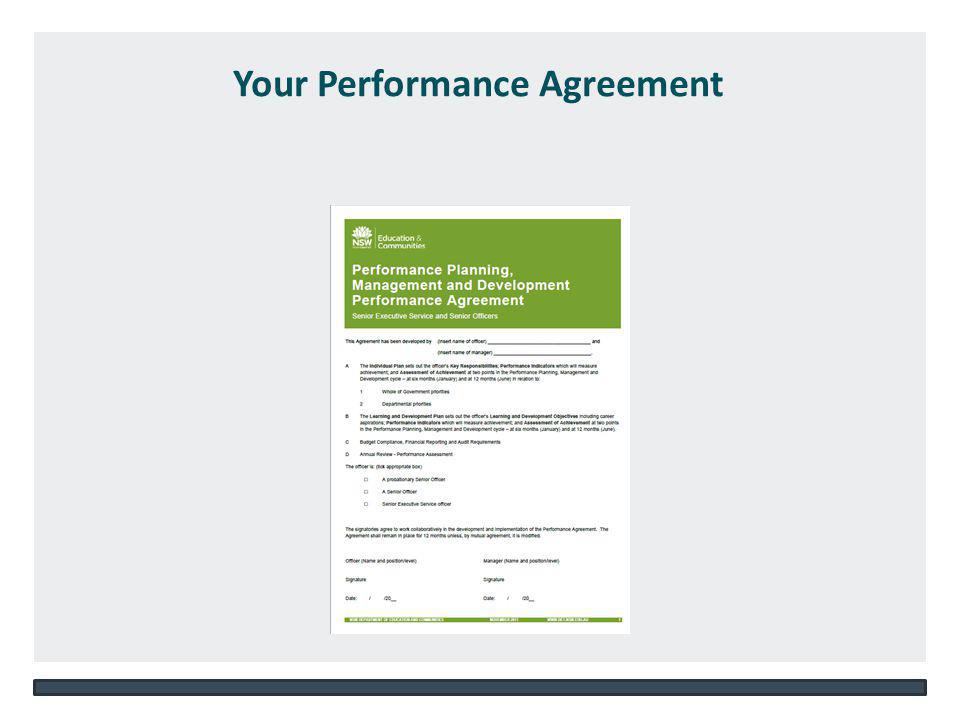 NSW DEPARTMENT OF EDUCATION AND COMMUNITIES – UNIT/DIRECTORATE NAME   Your Performance Agreement