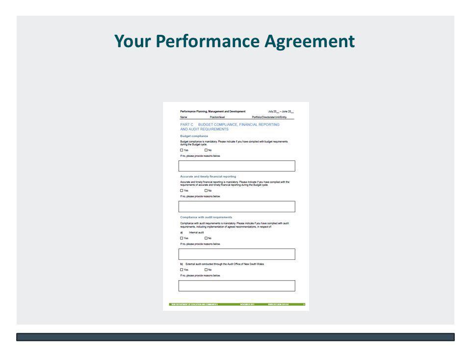 NSW DEPARTMENT OF EDUCATION AND COMMUNITIES – UNIT/DIRECTORATE NAME   Your Performance Agreement