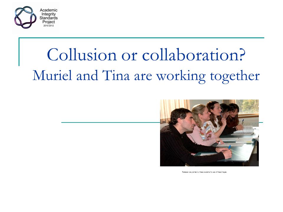 Collusion or collaboration.