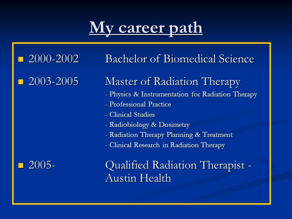 a career in radiation therapy angelina mercuri radiation therapist radiation therapy career
