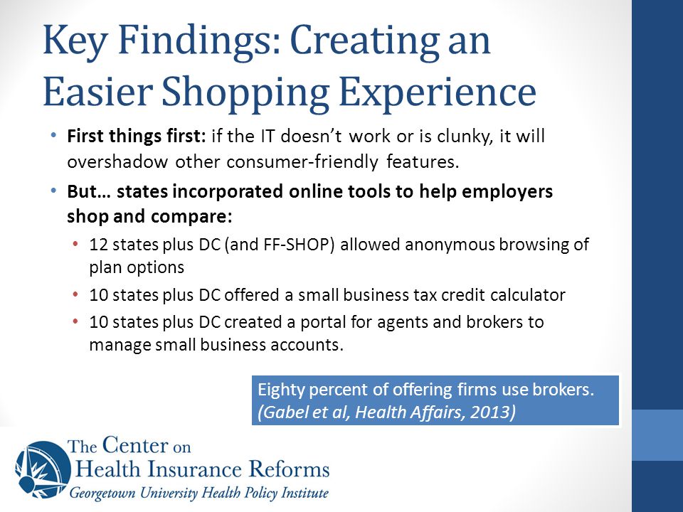 Key Findings: Creating an Easier Shopping Experience First things first: if the IT doesn’t work or is clunky, it will overshadow other consumer-friendly features.