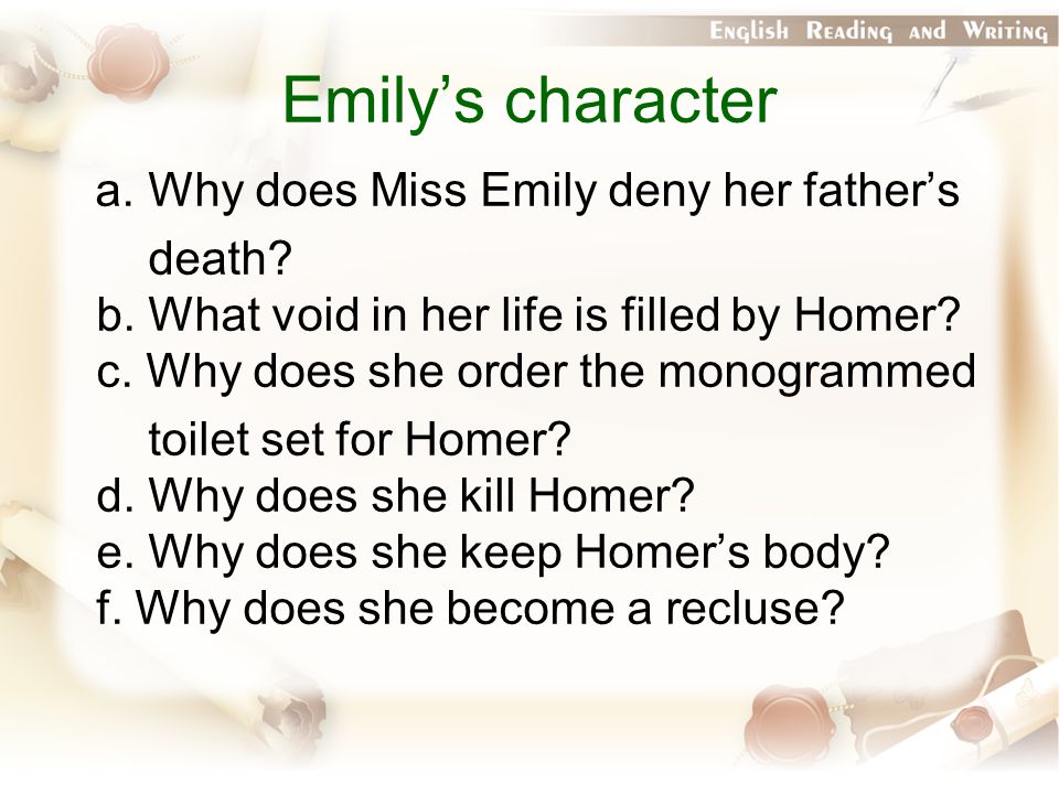 why did emily kill homer
