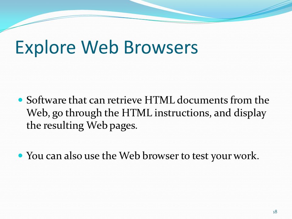 Getting Familiar with Web Pages 17