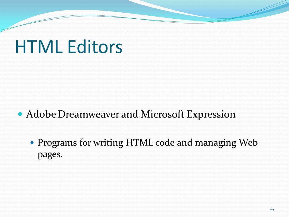 Simple Text Editors Simple text editors or plain-test editors are easy to find Microsoft windows Notepad Apple Mac TextEdit Wikipedia has a list of free and commercial text editors at   21
