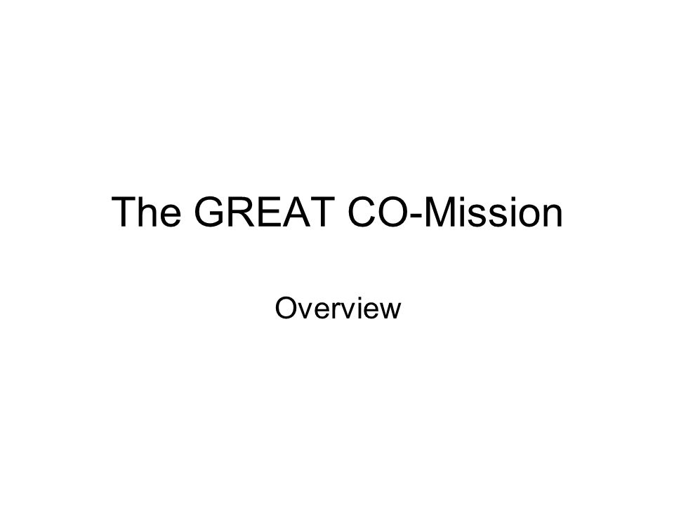 The GREAT CO-Mission Overview
