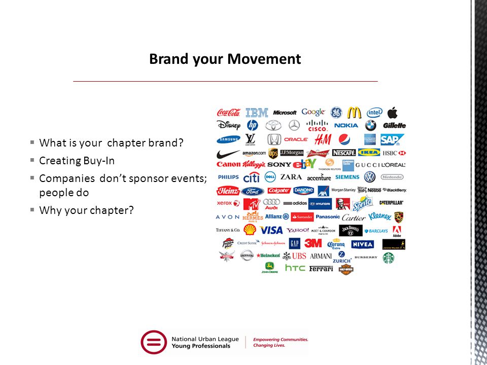  What is your chapter brand.