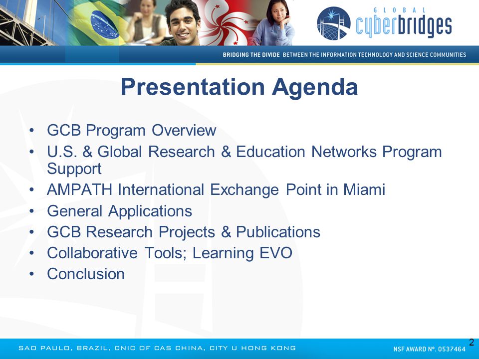 Presentation Agenda GCB Program Overview U.S.