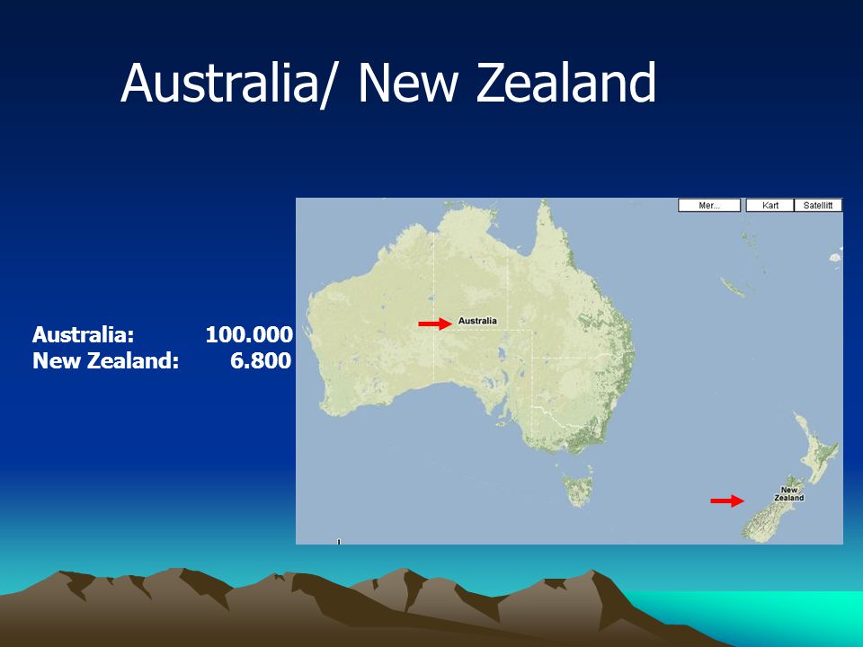 Australia/ New Zealand Australia: New Zealand: 6.800