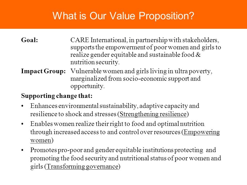 What is Our Value Proposition.