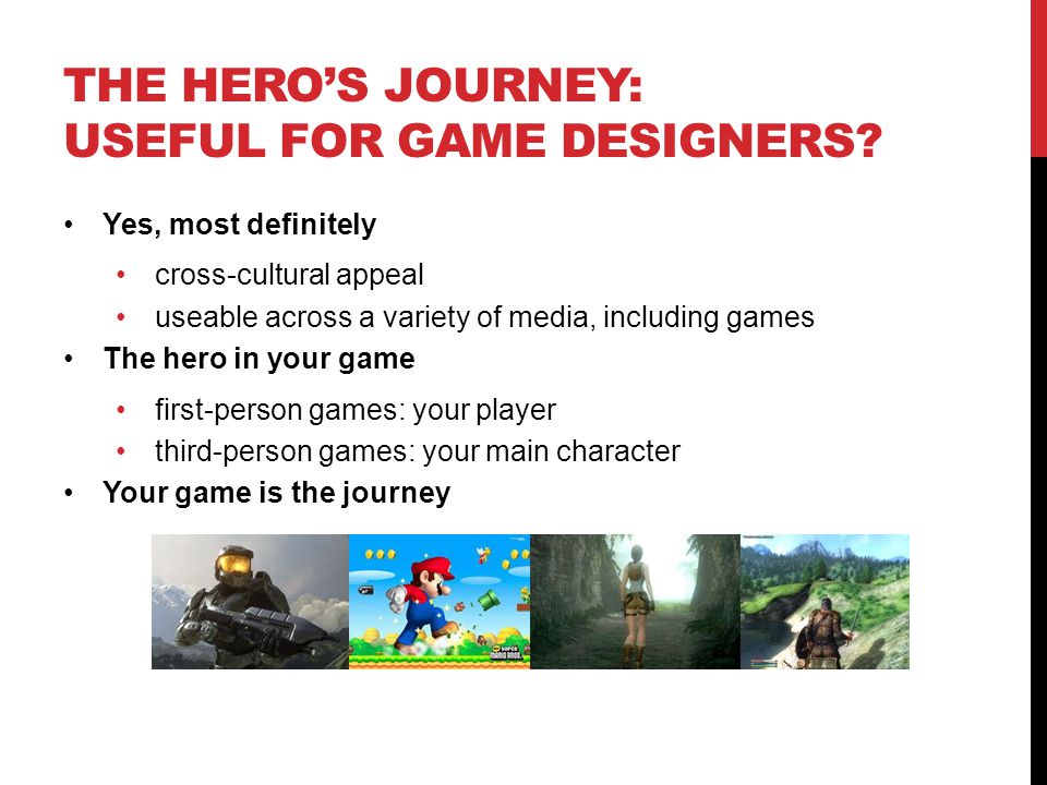 THE HERO’S JOURNEY: USEFUL FOR GAME DESIGNERS.