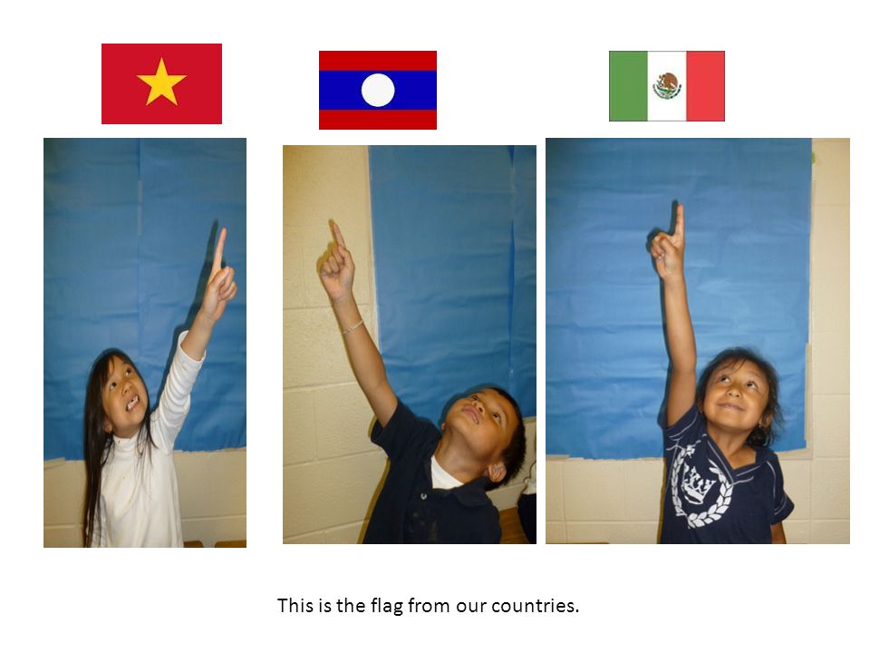 This is the flag from our countries.