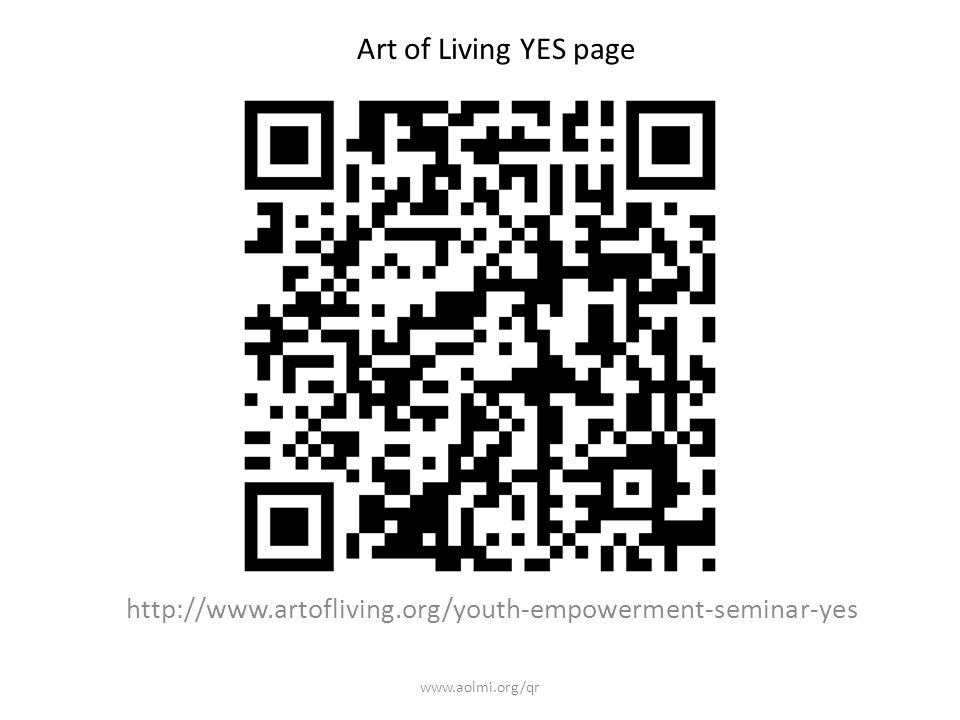 Art of Living YES page