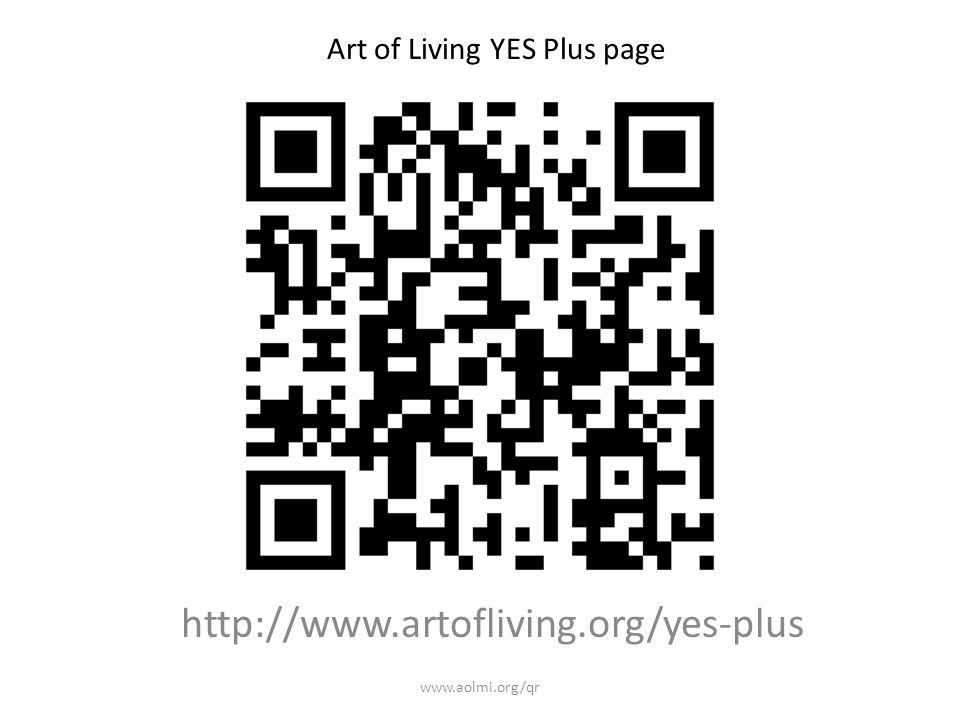Art of Living YES Plus page