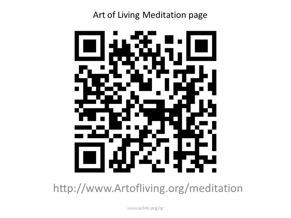 Art of Living Meditation page