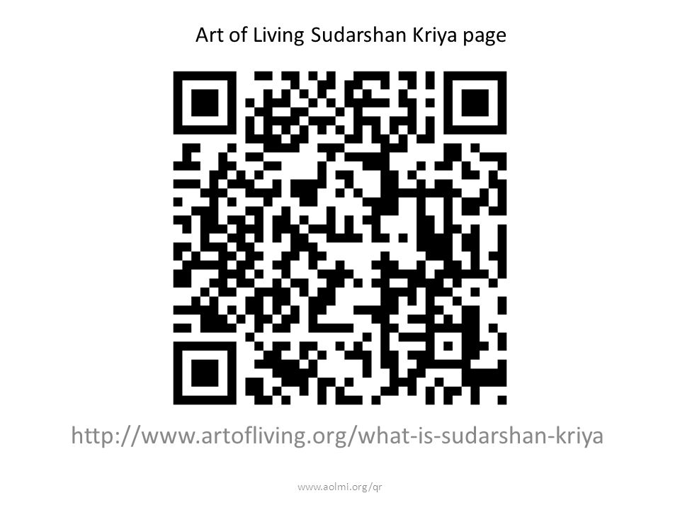 Art of Living Sudarshan Kriya page