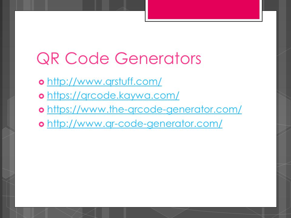 QR Code Generators                