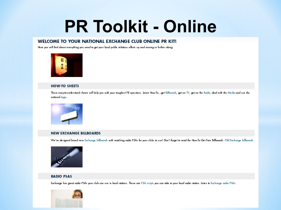 PR Toolkit - Online